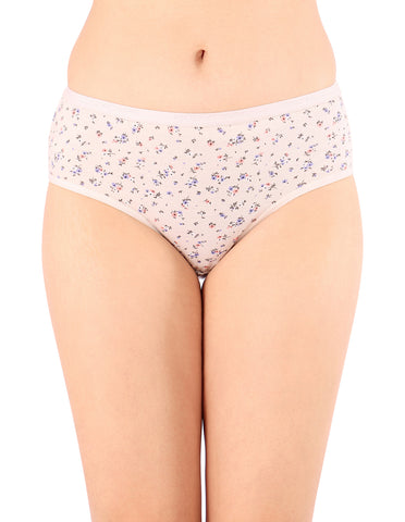 Bodycare Mid Rise Floral Print Panty (Pack of 3) - Multicolor - 5233