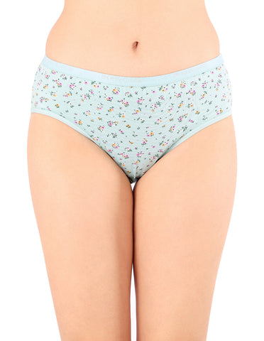 Bodycare Mid Rise Floral Print Panty (Pack of 3) - Multicolor - 5233
