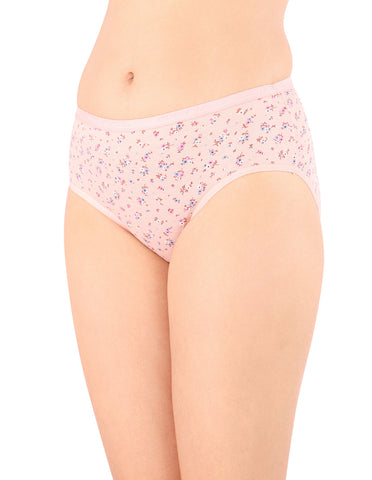 Bodycare Mid Rise Floral Print Panty (Pack of 3) - Multicolor - 5233