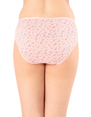 Bodycare Mid Rise Floral Print Panty (Pack of 3) - Multicolor - 5233