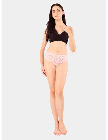 Bodycare Mid Rise Self Design Panty (Pack of 3) - Multicolor - 5223