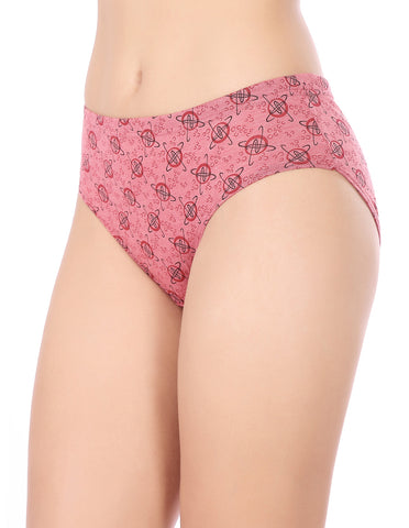 Bodycare Mid Rise Self Design Panty (Pack of 3) - Multicolor - 5401