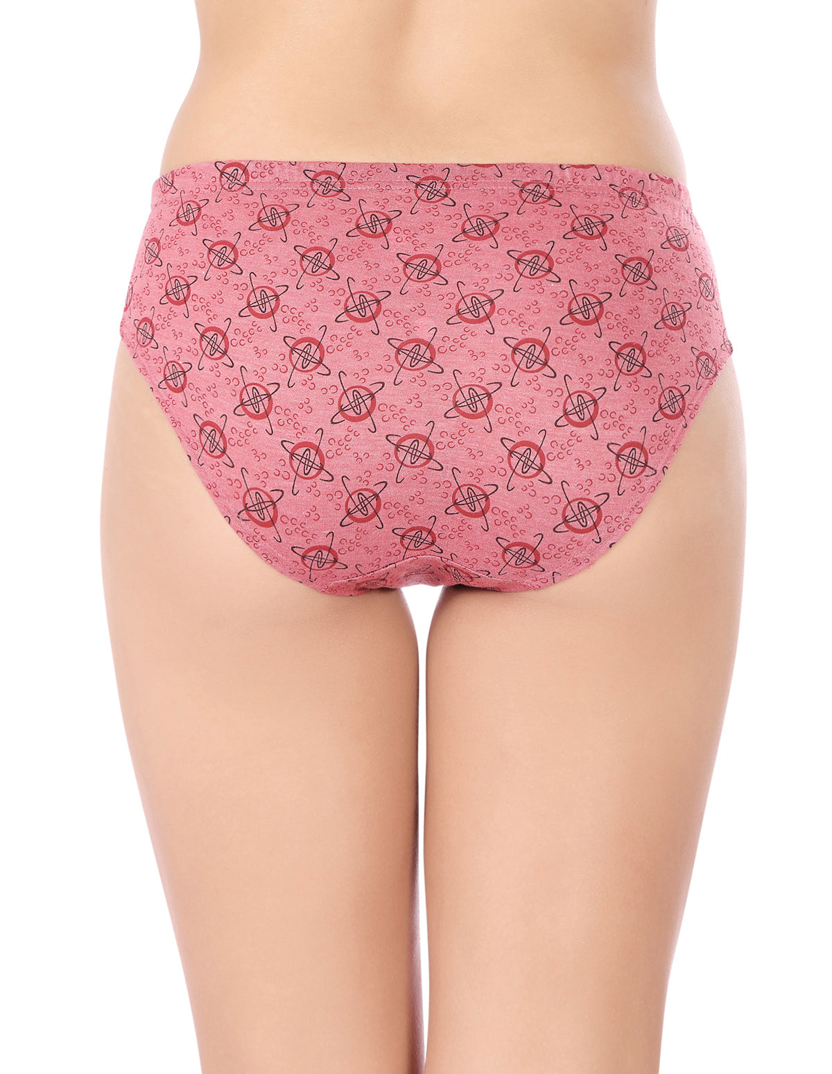 Bodycare Mid Rise Self Design Panty (Pack of 3) - Multicolor - 5401