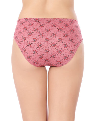 Bodycare Mid Rise Self Design Panty (Pack of 3) - Multicolor - 5401