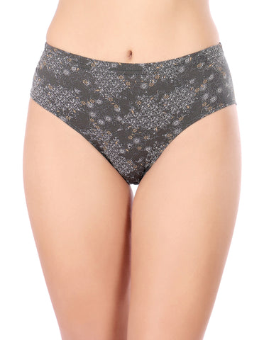 Bodycare Mid Rise Self Design Panty (Pack of 3) - Multicolor-5417