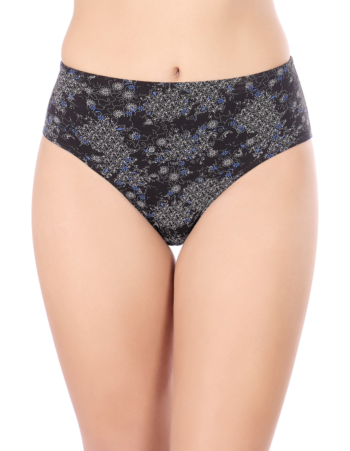 Bodycare Mid Rise Self Design Panty (Pack of 3) - Multicolor-5417