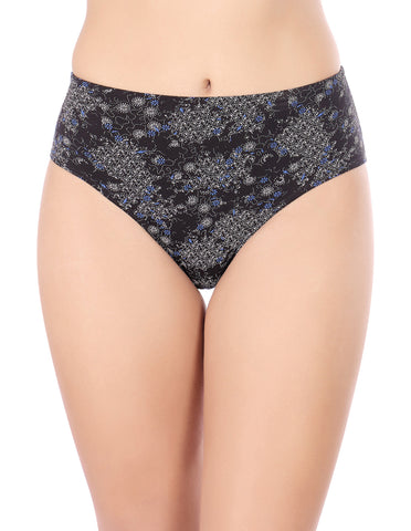 Bodycare Mid Rise Self Design Panty (Pack of 3) - Multicolor-5417