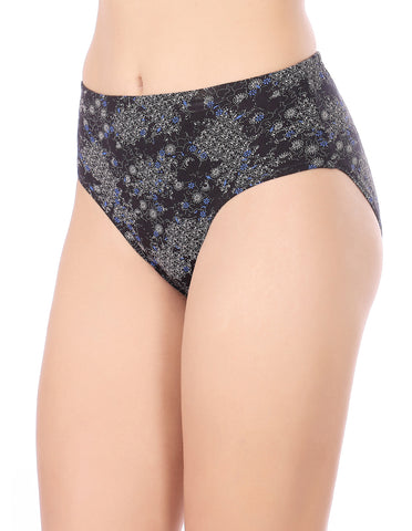 Bodycare Mid Rise Self Design Panty (Pack of 3) - Multicolor-5417
