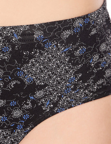 Bodycare Mid Rise Self Design Panty (Pack of 3) - Multicolor-5417