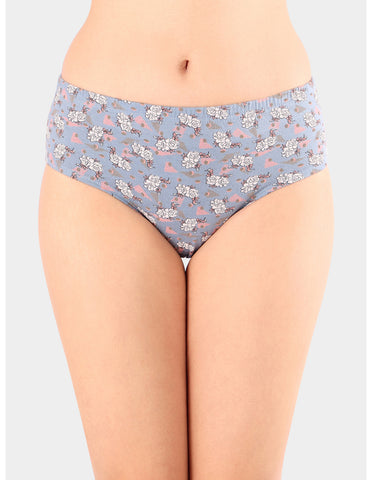 Bodycare Mid Rise Floral Print Panty (Pack of 3) - Multicolor - 5426