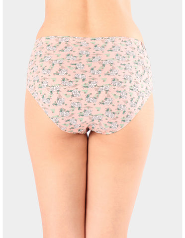 Bodycare Mid Rise Floral Print Panty (Pack of 3) - Multicolor - 5426