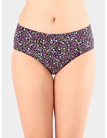 Bodycare Mid Rise Floral Print Panty (Pack of 3) - Multicolor - 5428