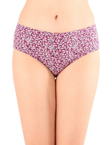 Bodycare Mid Rise Floral Print Panty (Pack of 3) - Multicolor - 5430
