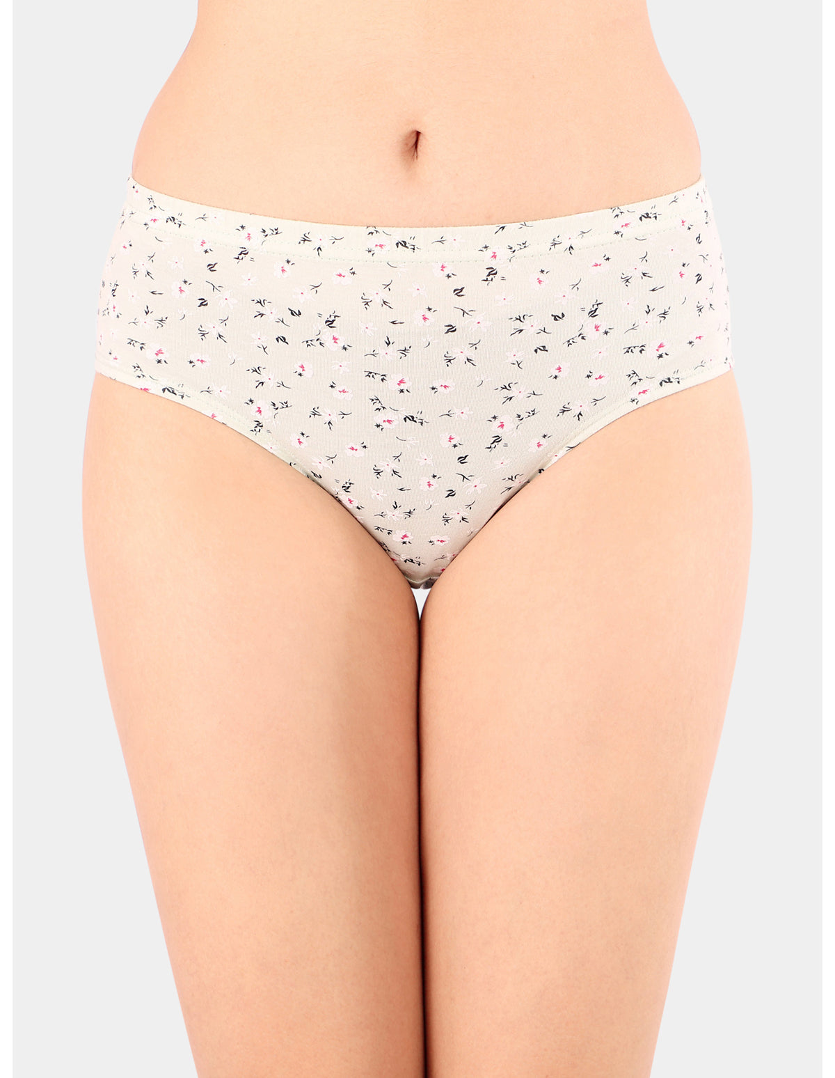 Bodycare Mid Rise Floral Print Panty (Pack of 3) - Multicolor - 5431