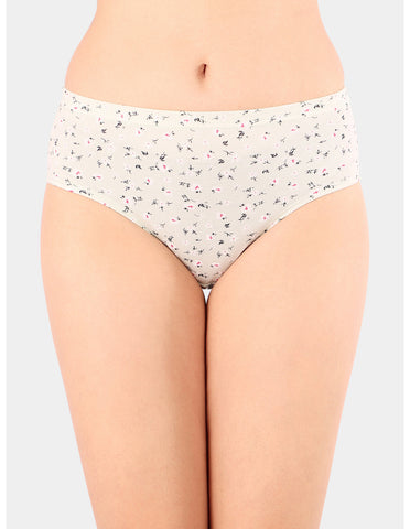 Bodycare Mid Rise Floral Print Panty (Pack of 3) - Multicolor - 5431