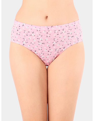 Bodycare Mid Rise Floral Print Panty (Pack of 3) - Multicolor - 5431