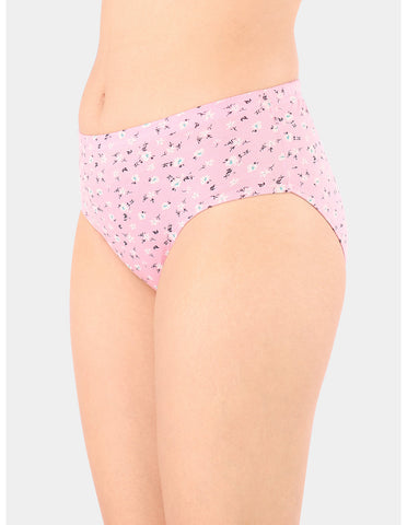 Bodycare Mid Rise Floral Print Panty (Pack of 3) - Multicolor - 5431