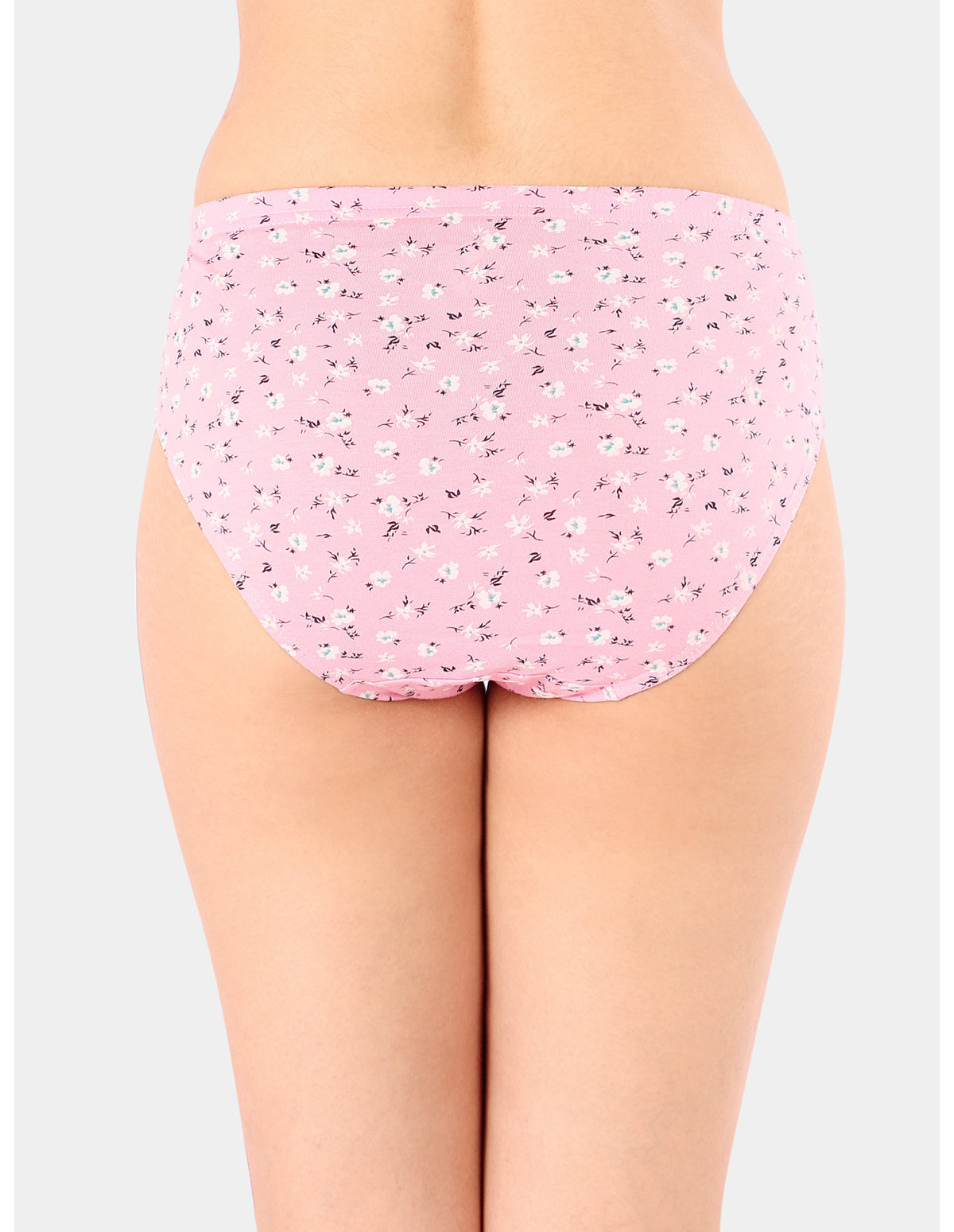 Bodycare Mid Rise Floral Print Panty (Pack of 3) - Multicolor - 5431