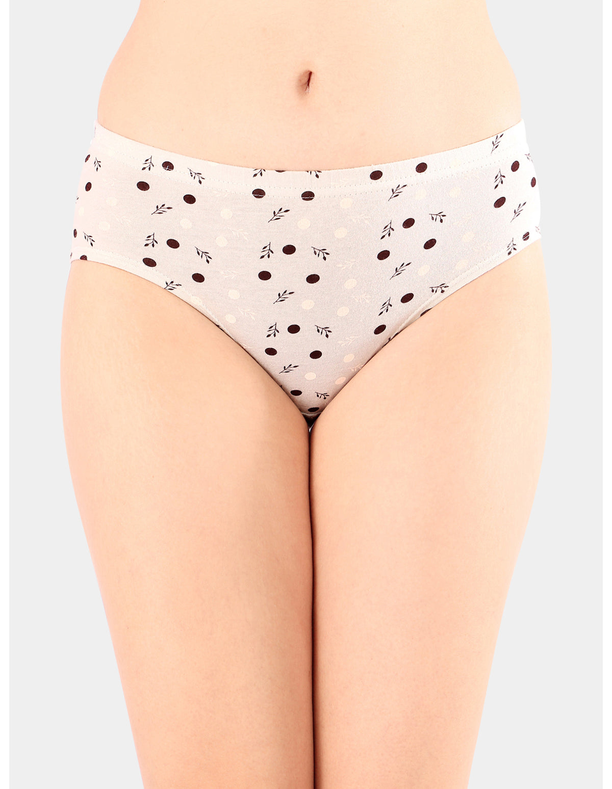 Bodycare Mid Rise Self Design Panty (Pack of 3) - Multicolor- Multicolor - 5433