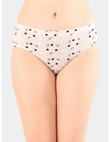 Bodycare Mid Rise Self Design Panty (Pack of 3) - Multicolor- Multicolor - 5433