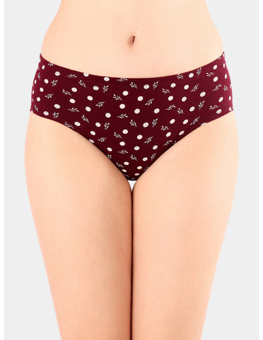 Bodycare Mid Rise Self Design Panty (Pack of 3) - Multicolor- Multicolor - 5433