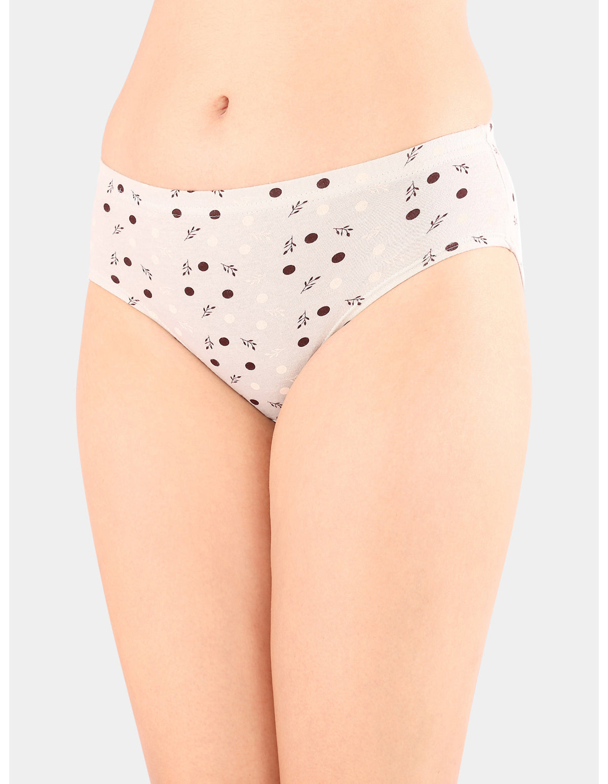 Bodycare Mid Rise Self Design Panty (Pack of 3) - Multicolor- Multicolor - 5433