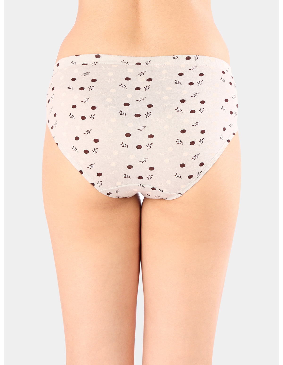 Bodycare Mid Rise Self Design Panty (Pack of 3) - Multicolor- Multicolor - 5433