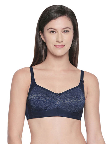 Perfect Coverage Bra in Lace-5511-NAVY