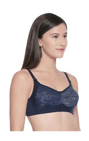 Perfect Coverage Bra in Lace-5511-NAVY