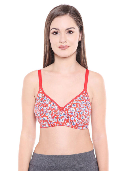 Premium Padded Bra-5528-RED