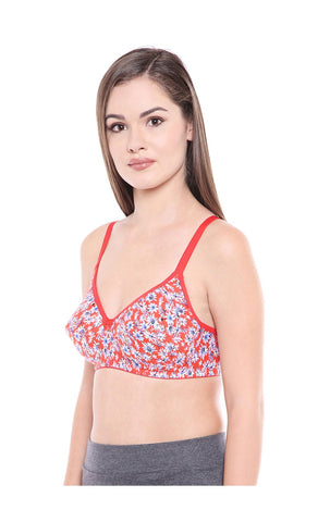 Premium Padded Bra-5528-RED