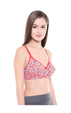 Premium Padded Bra-5528-RED