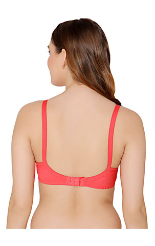 Bodycare cotton wirefree adjustable straps soft cup padded bra-5543COR