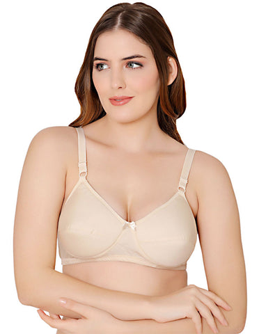 Bodycare cotton wirefree adjustable straps soft cup padded bra-5543S