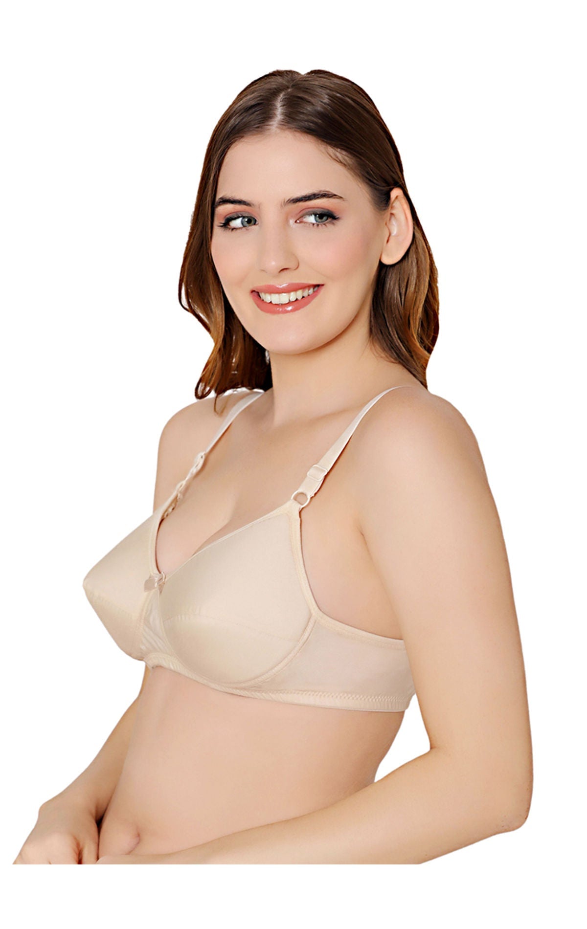 Bodycare cotton wirefree adjustable straps soft cup padded bra-5543S