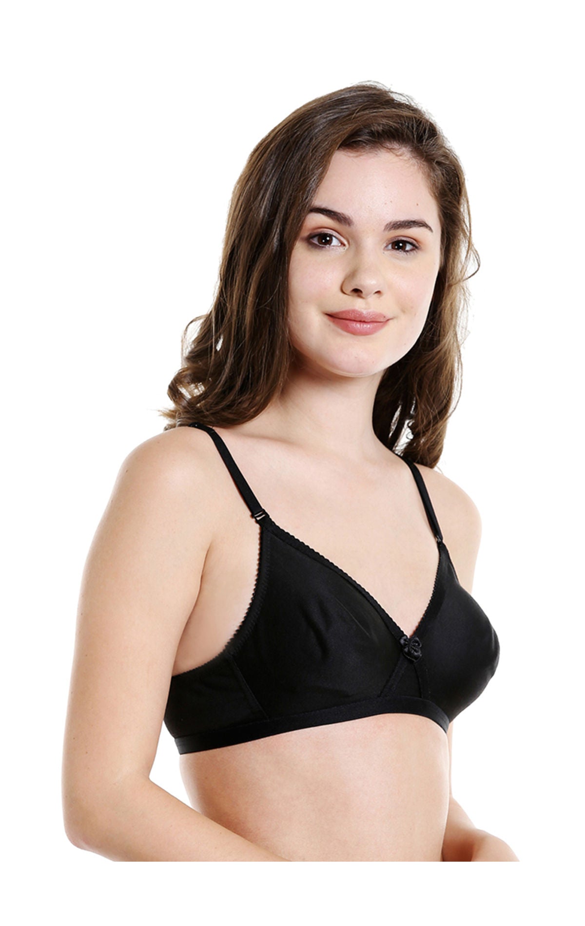 Seamless Cup Bra-5551B with free transparent strap