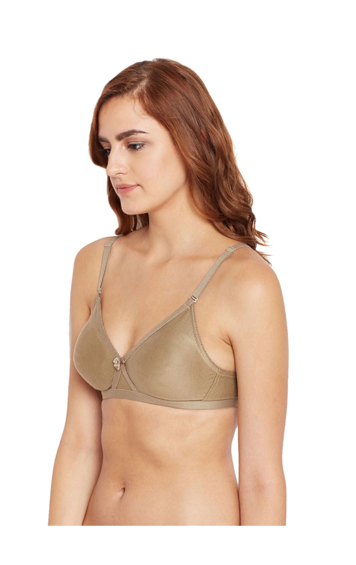 Seamless Cup Bra-5551CA with free transparent strap