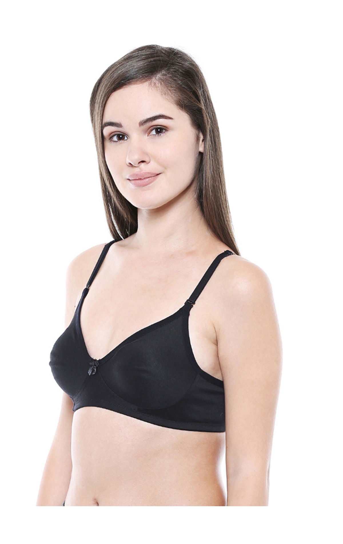 Seamless Cup Bra-5554B with free transparent strap