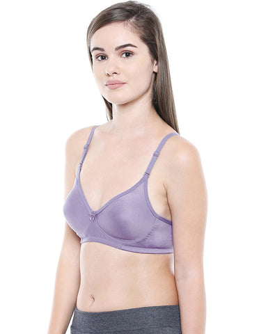 Seamless Cup Bra-5554PU with free transparent strap