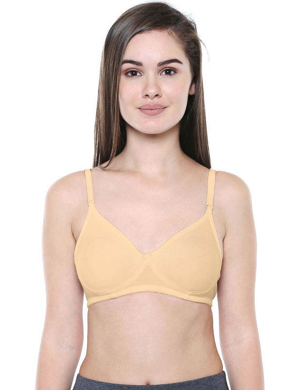 Seamless Cup Bra-5554S with free transparent strap