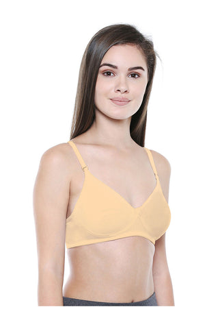 Seamless Cup Bra-5554S with free transparent strap