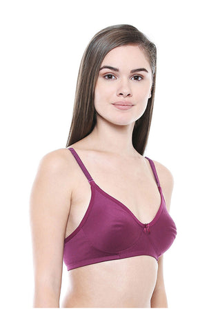 Seamless Cup Bra-5554WI with free transparent strap