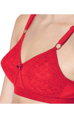 B-C-D Cup Bra-5586RED