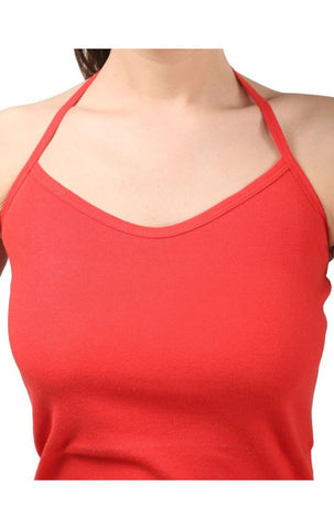 Bodycare Cotton Halter Neck Short Camisole-61RE