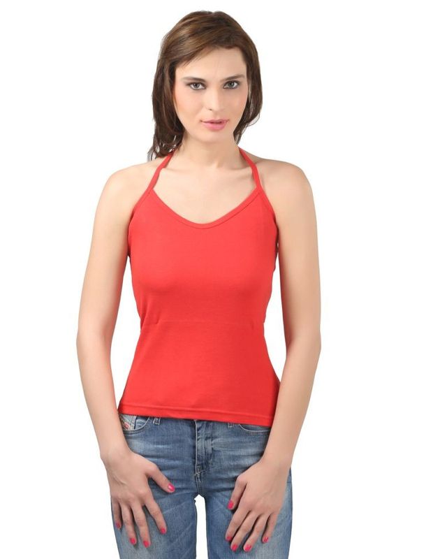 Bodycare Cotton Halter Neck Short Camisole-61RE