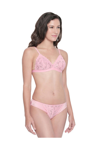 BODYCARE Bridal Pink Bra & Panty Lingerie Set - 6401PI