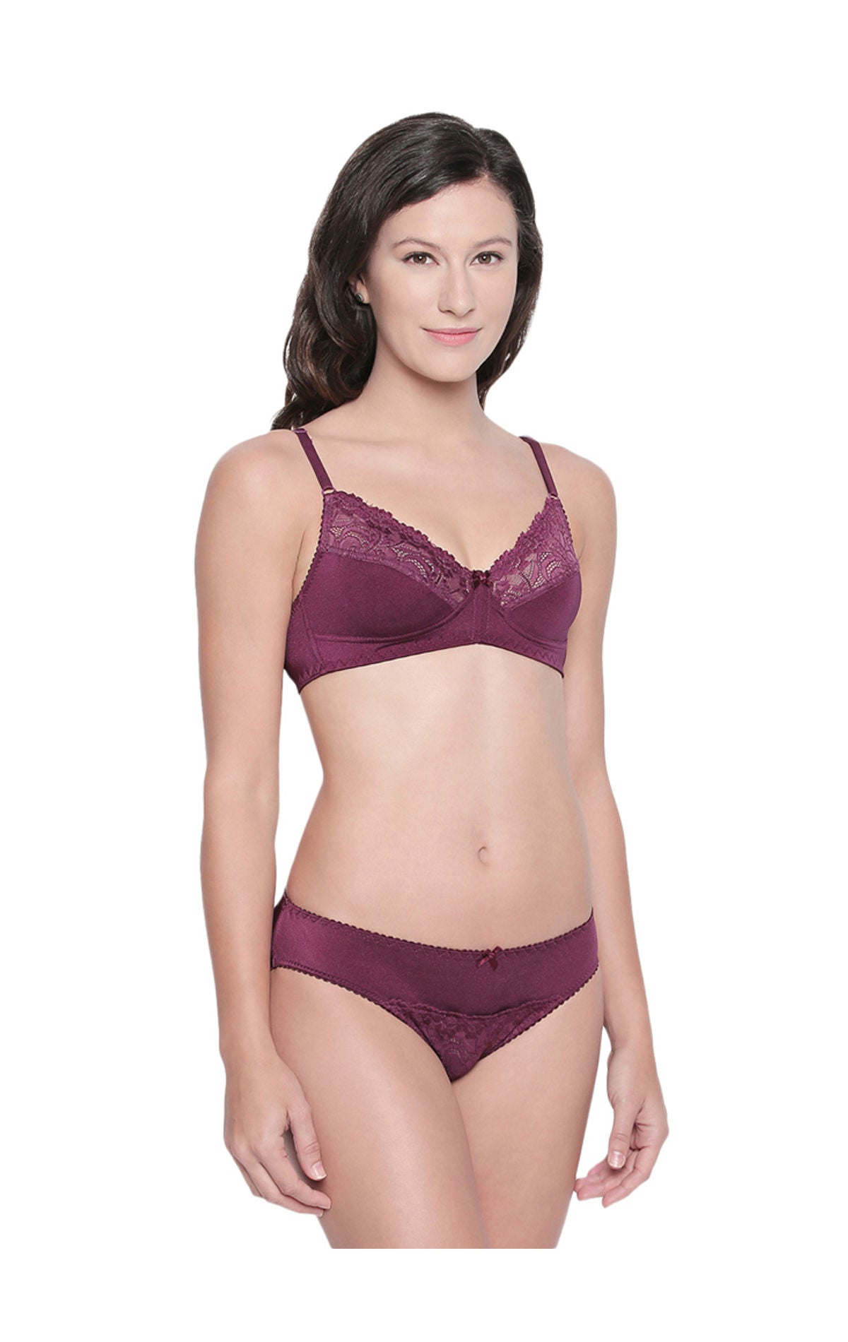 BODYCARE Bridal Wine Bra & Panty Lingerie Set - 6402WI