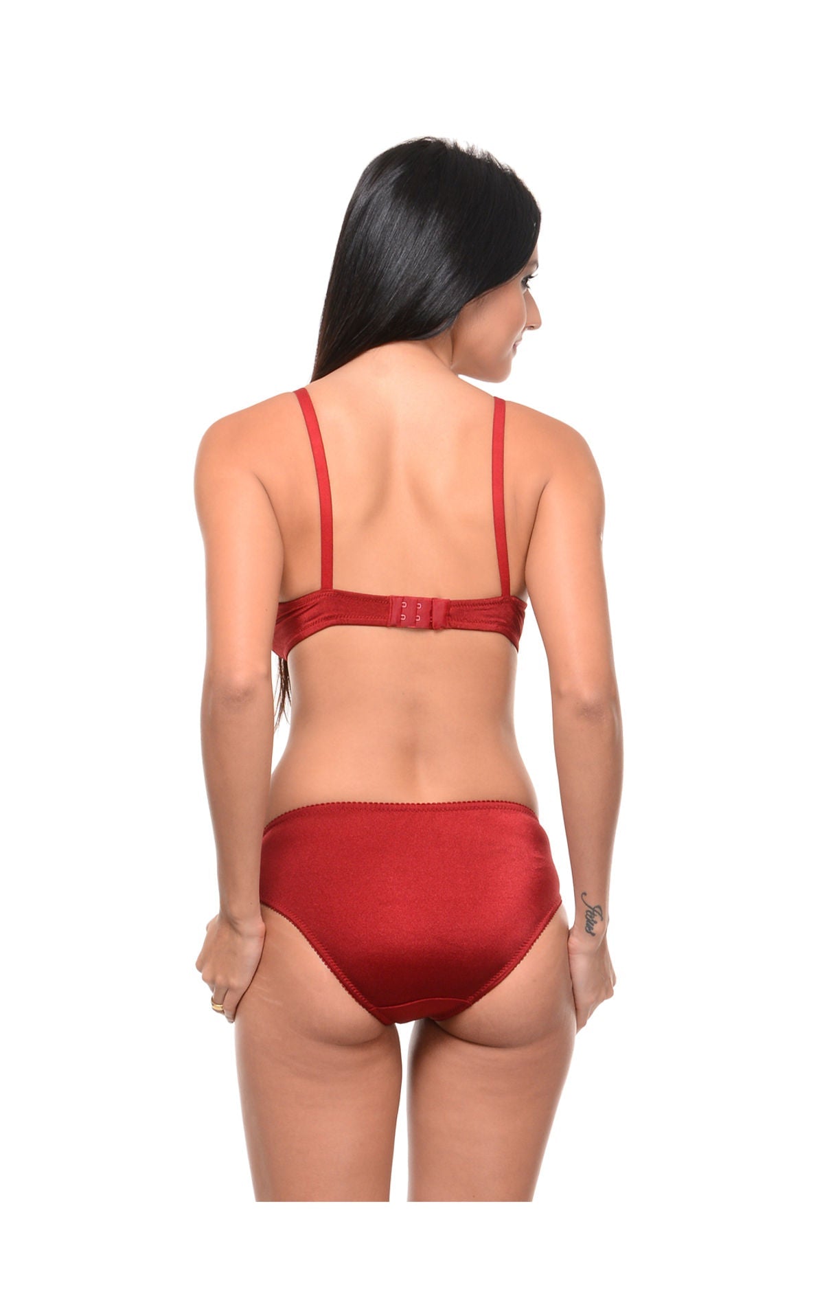 Bodycare Bridal Maroon color Bra & Panty Set in Nylon Elastane-6403MH