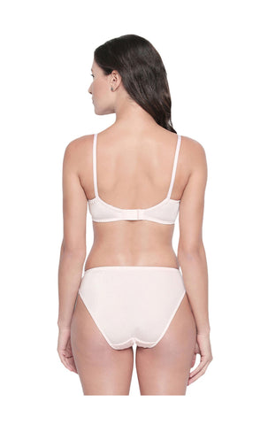 BODYCARE Bridal Peach Bra & Panty Lingerie Set - 6405PE