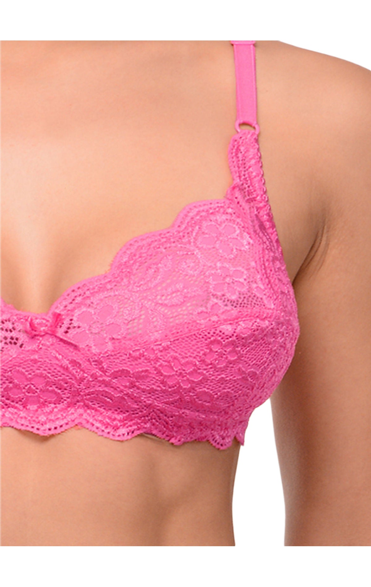 Bodycare Bridal Dark Pink color Bra & Panty Set in Nylon Elastane-6408DPI